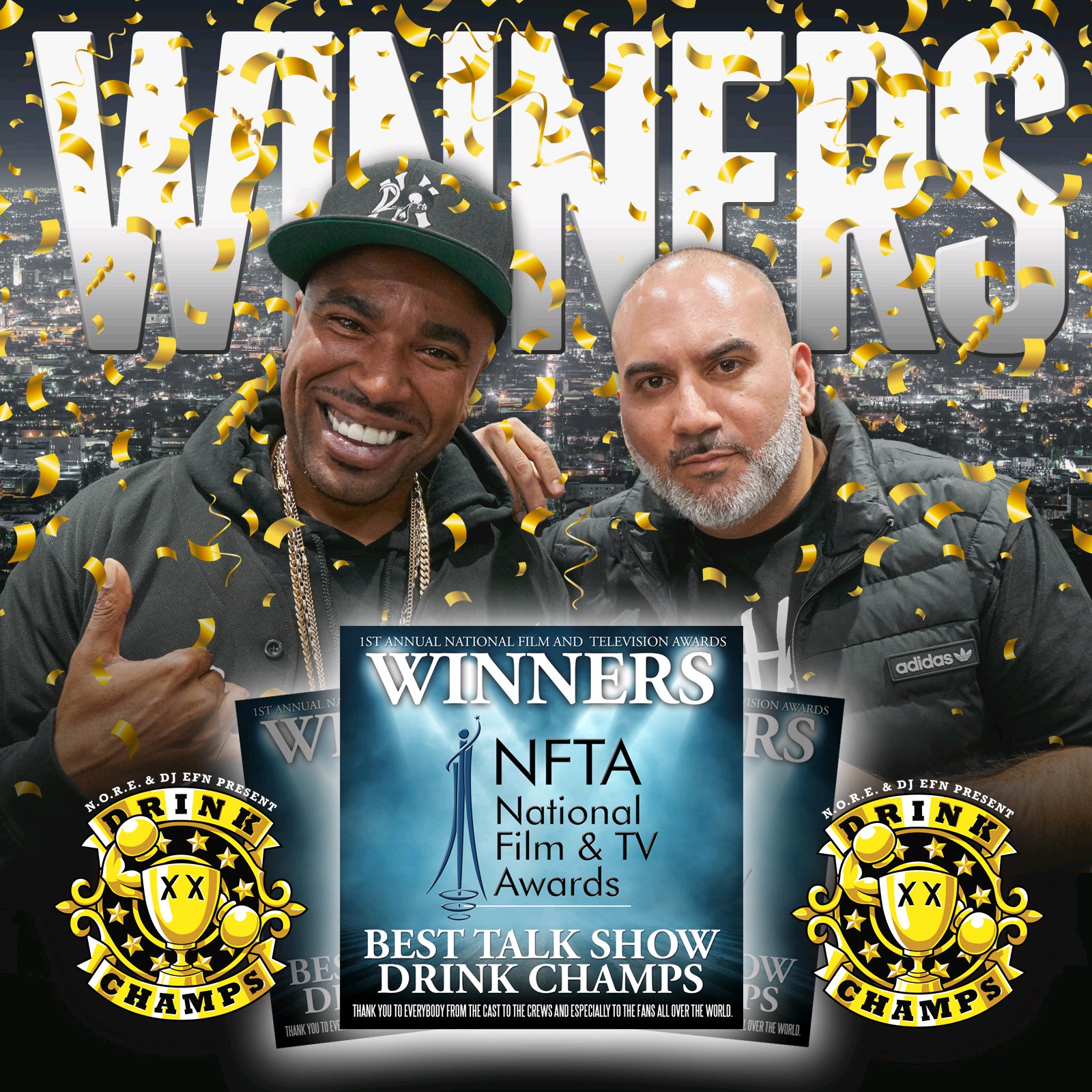 DRINK CHAMPS Win "BEST TALK SHOW" at the National Film & TV Awards